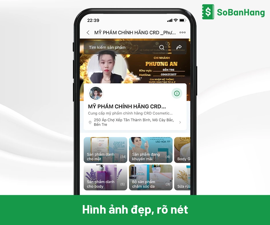 kinh doanh mỹ phẩm cần chỉnh chu về hình ảnh