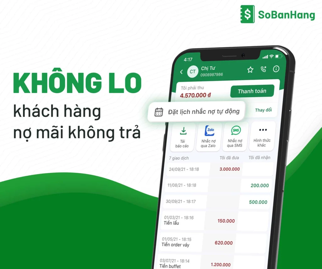 sổ bán hàng