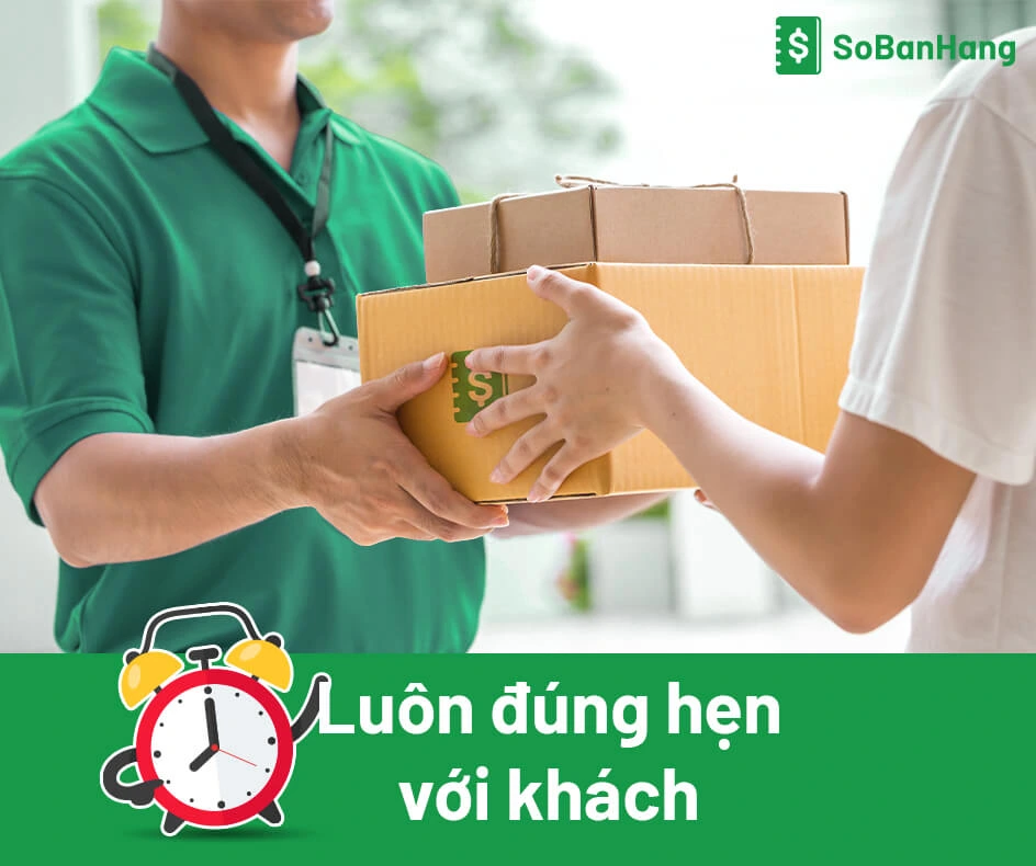 kinh doanh mỹ phẩm hay bất cứ mặt hàng gì luôn luôn đúng hẹn với khách hàng