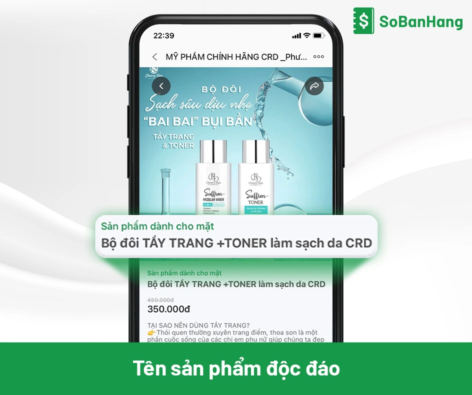 Kinh doanh mỹ phẩm nên tối ưu tên sản phẩm