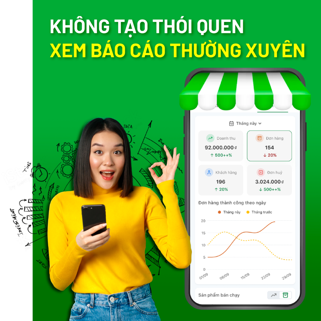 Xem báo cáo để quản lý bán hàng