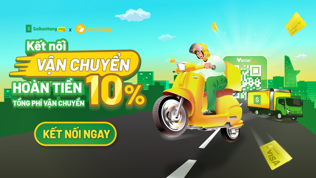 Kết Nối gian chuyển Onship trên Sổ Bán Hàng