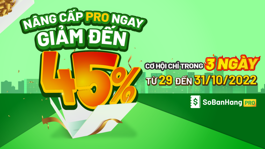 Nâng cấp Pro giảm 45%