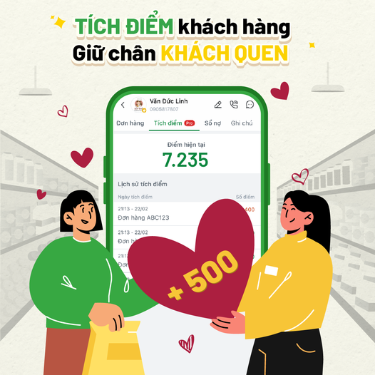 Sử dụng ứng dụng quản lý khách hàng để sử dụng tính năng tích điểm khách hàng. Sử dụng ứng dụng quản lý khách hàng để sử dụng tính năng tích điểm khách hàng.