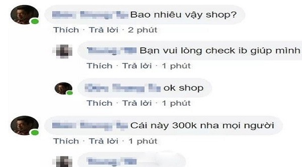Để giá inbox sẽ giúp tăng tương tác cho bài viết bán hàng. Ảnh sưu tầm.