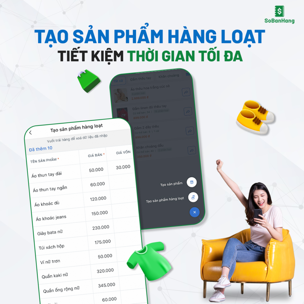 Tạo sản phẩm hàng loạt - Tiết kiệm thời gian tối đa