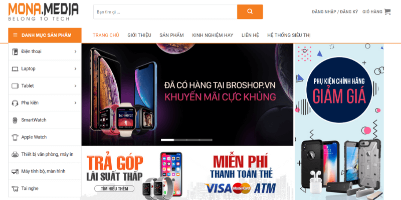 Thiết kế website bán đồ điện tử chuyên nghiệp
Nguồn: Internet