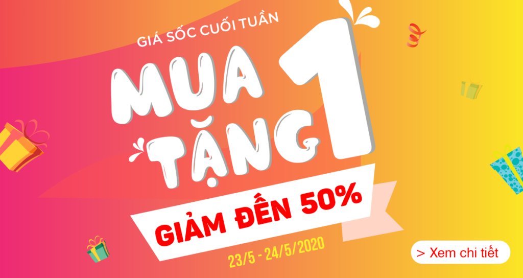 Chương trình giảm giá mua 1 tặng 1
Nguồn: Internet