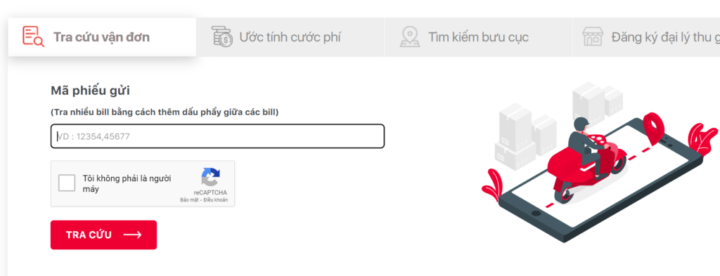 Hình: Tra cứu vận đơn Viettel qua website Viettel Post
Nguồn: Internet