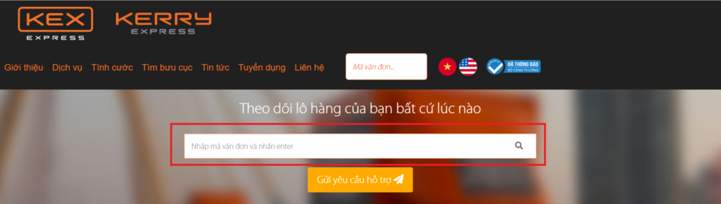 Hình: Tra cứu đơn hàng qua Kerry Express
Nguồn: Internet