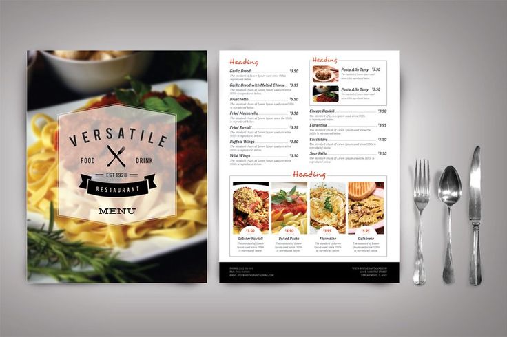 Thiết kế menu hình ảnh bắt mắt và chuyên nghiệp
Nguồn: Internet