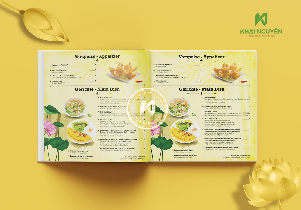 Menu dành cho người ăn chay
Nguồn: Internet