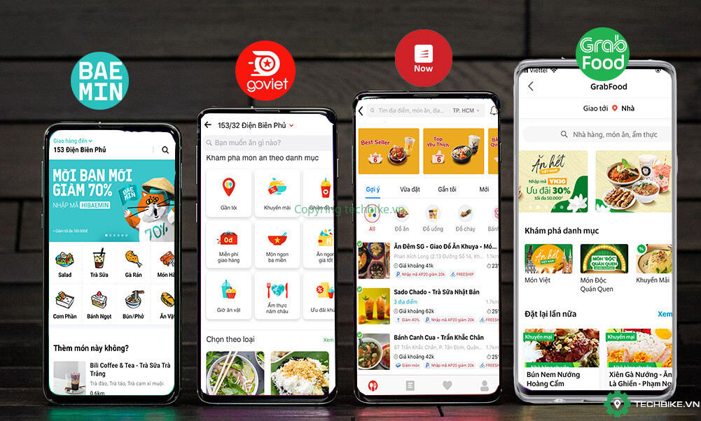Các ứng dụng giao đồ ăn trực tuyến phổ biến nhất hiện nay
Nguồn: Internet