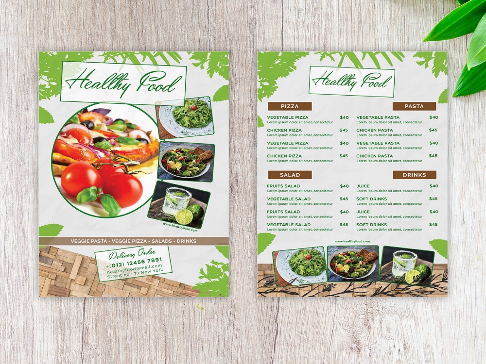 Menu dành cho người ăn eat clean
Nguồn: Internet