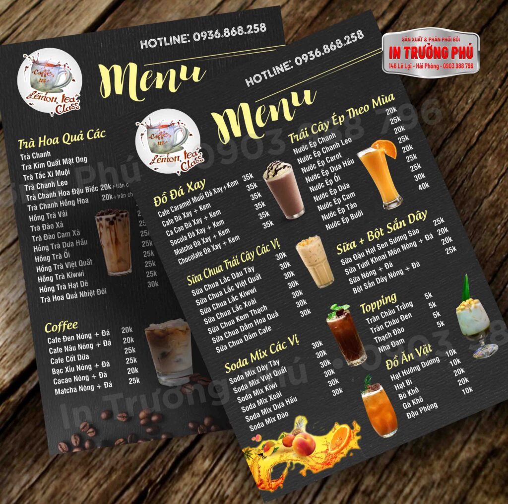 Lựa chọn đồ uống phổ biến và độc đáo cho menu