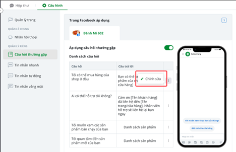 Bạn chọn vào mục “Chỉnh Sửa”