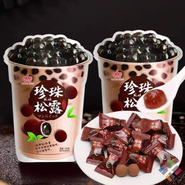 Kẹo có vị thơm ngon như vị trà sữa trân châu nên món kẹo này rất được yêu thích bởi hội cuồng trà sữa.