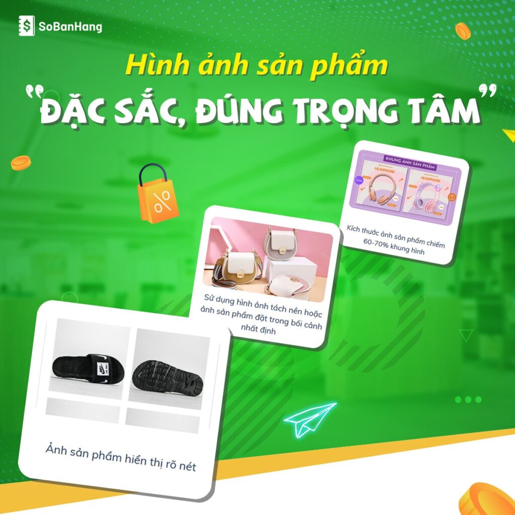 Xây dựng website với hình ảnh sản phẩm đặc sắc, đúng trọng tâm
