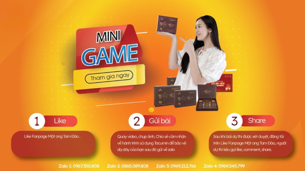 Hình: Tổ chức minigame
Nguồn: Internet