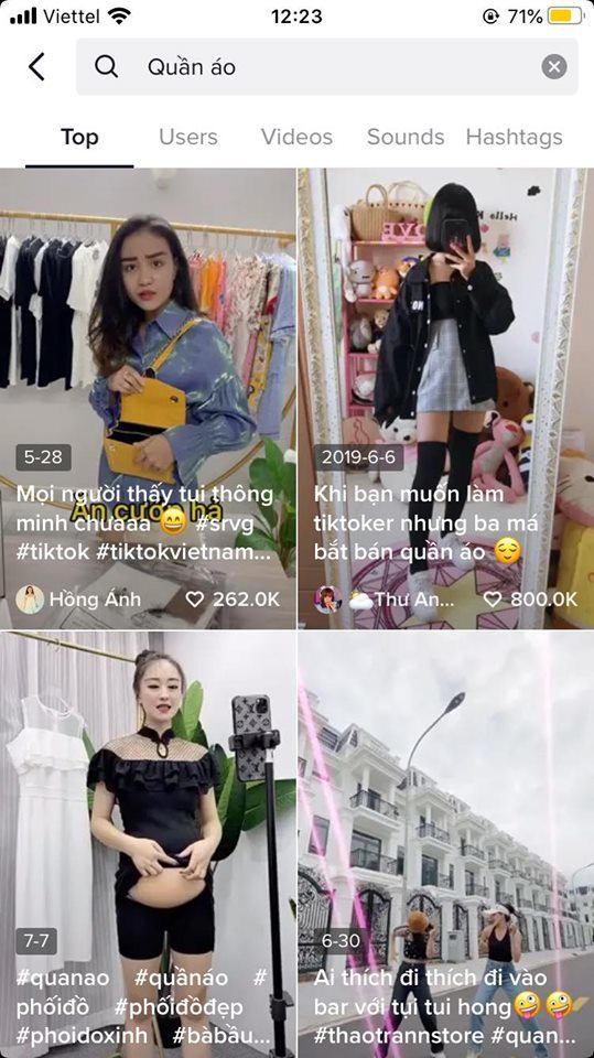 Hình: Bán quần áo và giày dép
Nguồn: Internet