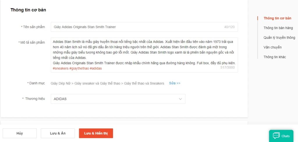Hình: Đăng bài theo từng sản phẩm
Nguồn: Internet