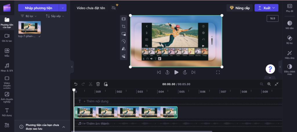Hình: ClipChamp