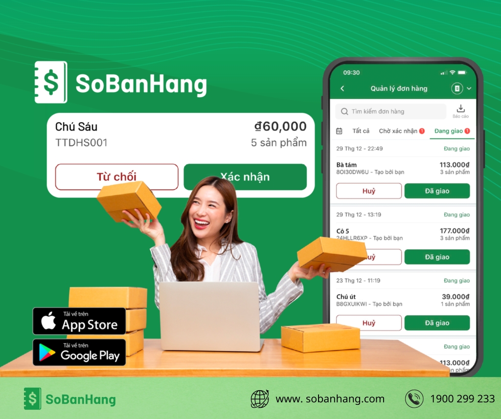 Hình: Sổ Bán Hàng - Giải pháp quản lý bán hàng thông minh và tiết kiệm