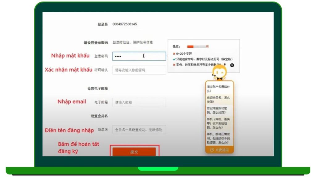 Hình: Điền thông tin cá nhân
Nguồn: Internet