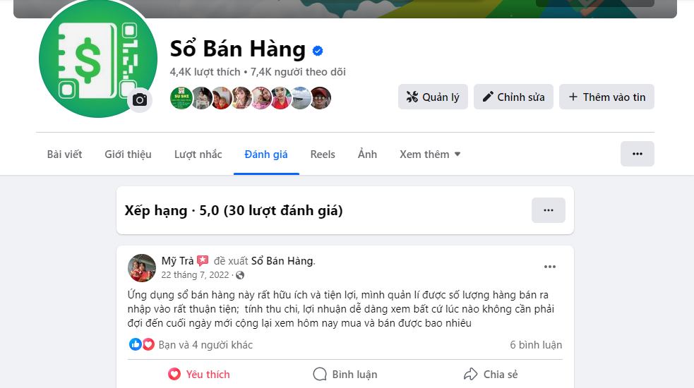 nhờ khách hàng để lại review