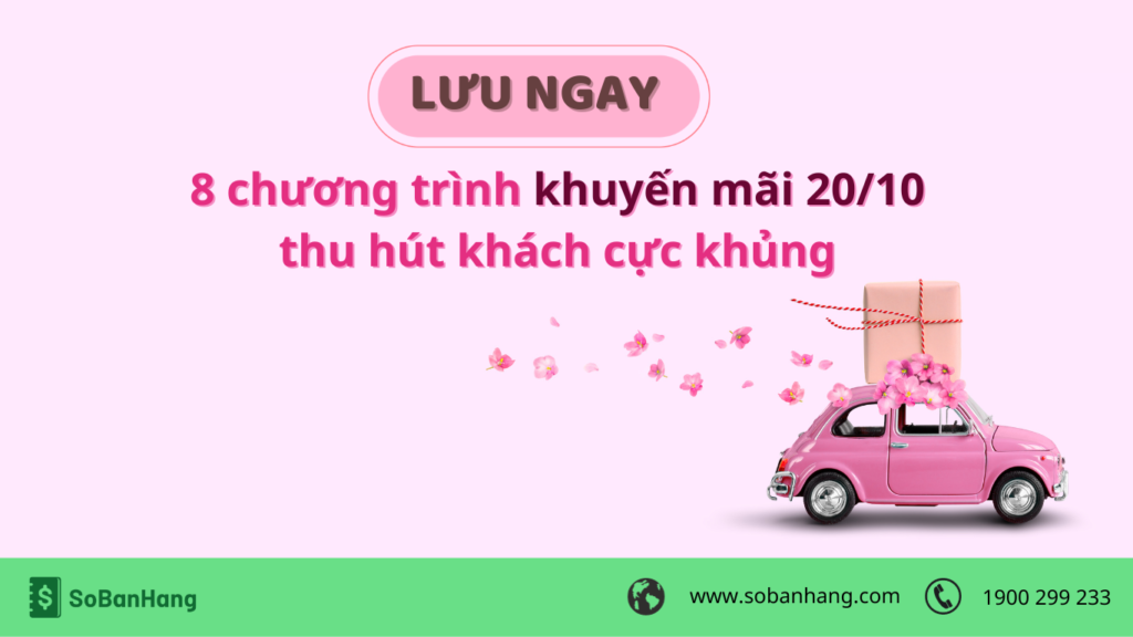 8 chương trình khuyến mãi 20/10 thu hút khách