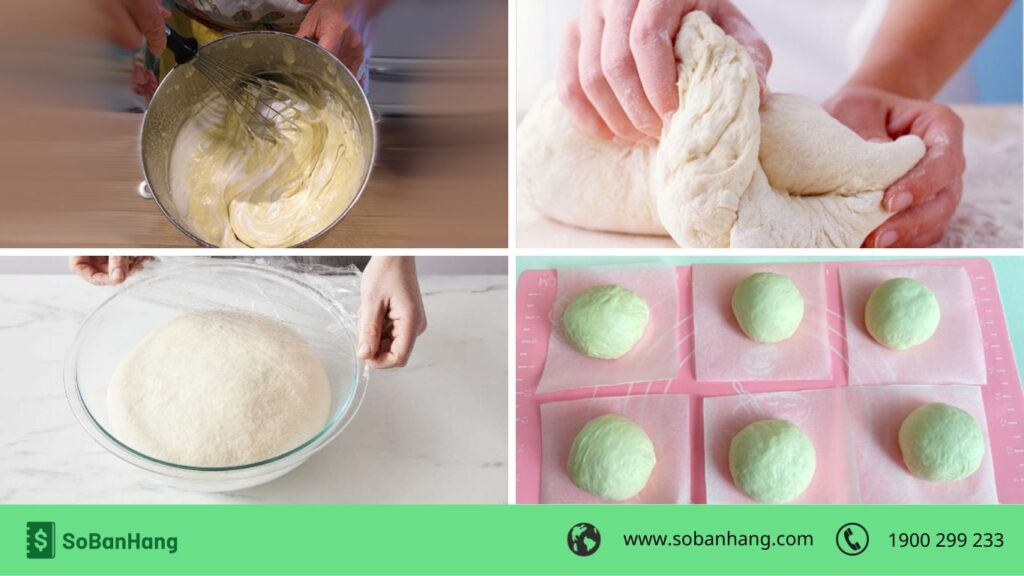 Quy trình trộn, nhào và ủ bột