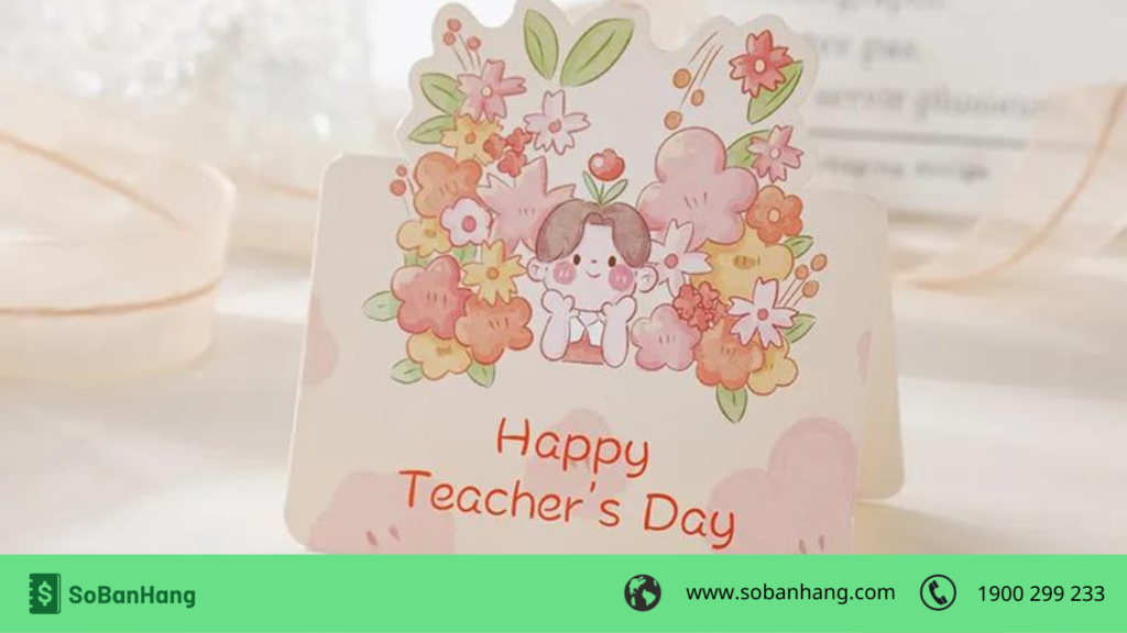 thiệp handmade, quà tặng tri ân thầy cô