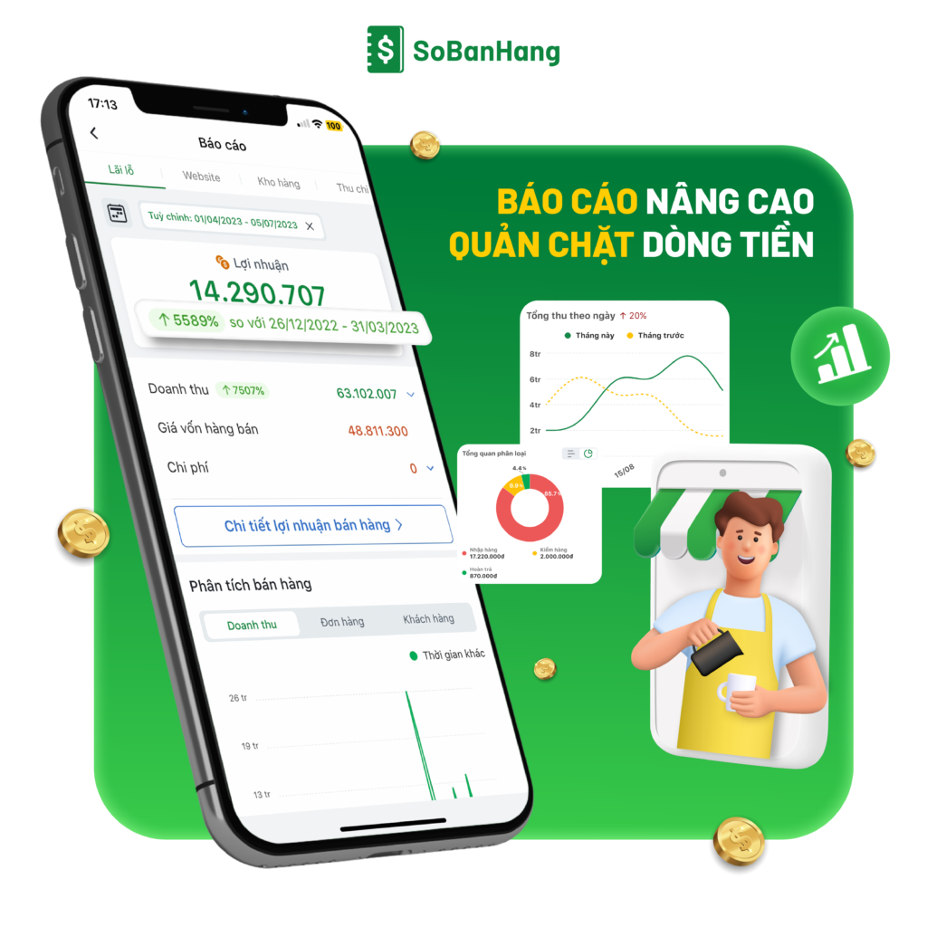 Ứng dụng Sổ Bán Hàng là công cụ tuyệt vời giúp bạn quản lý quán cafe.