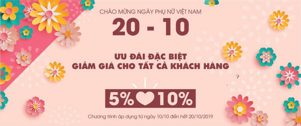 Hình: Chương trình giảm giá duy nhất ngày 20/10
Nguồn: Internet