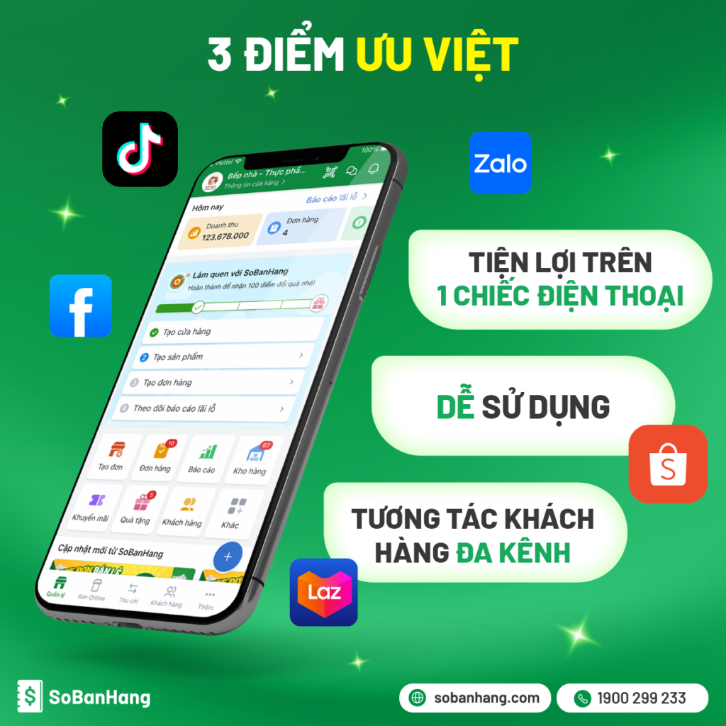 điểm ĐẶC BIỆT chỉ có ở Sổ Bán Hàng