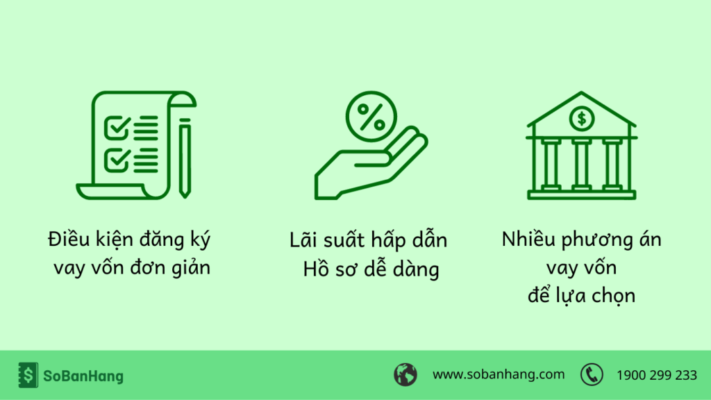 3 lợi ích khi vay vốn sản xuất kinh doanh tại Sổ Bán Hàng