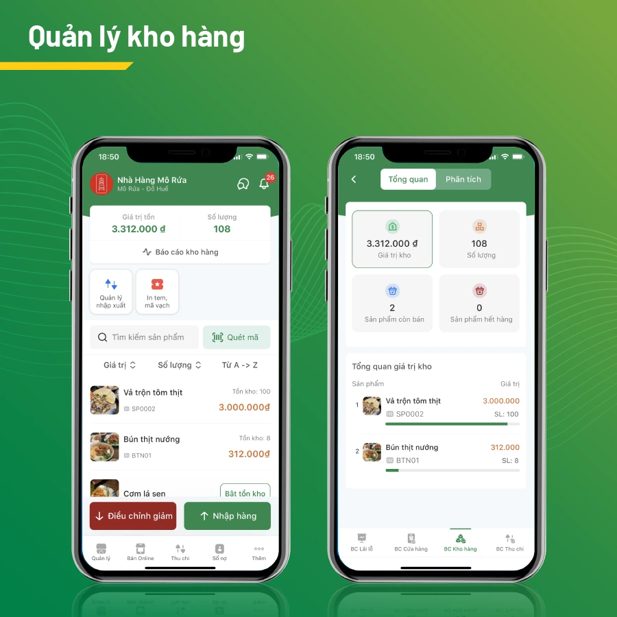 kiểm tra tồn kho kỹ lưỡng