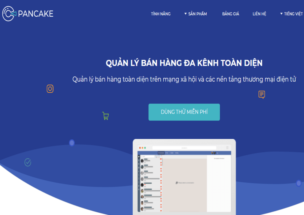 Pancakes - Phần mềm quản lý bán hàng Facebook