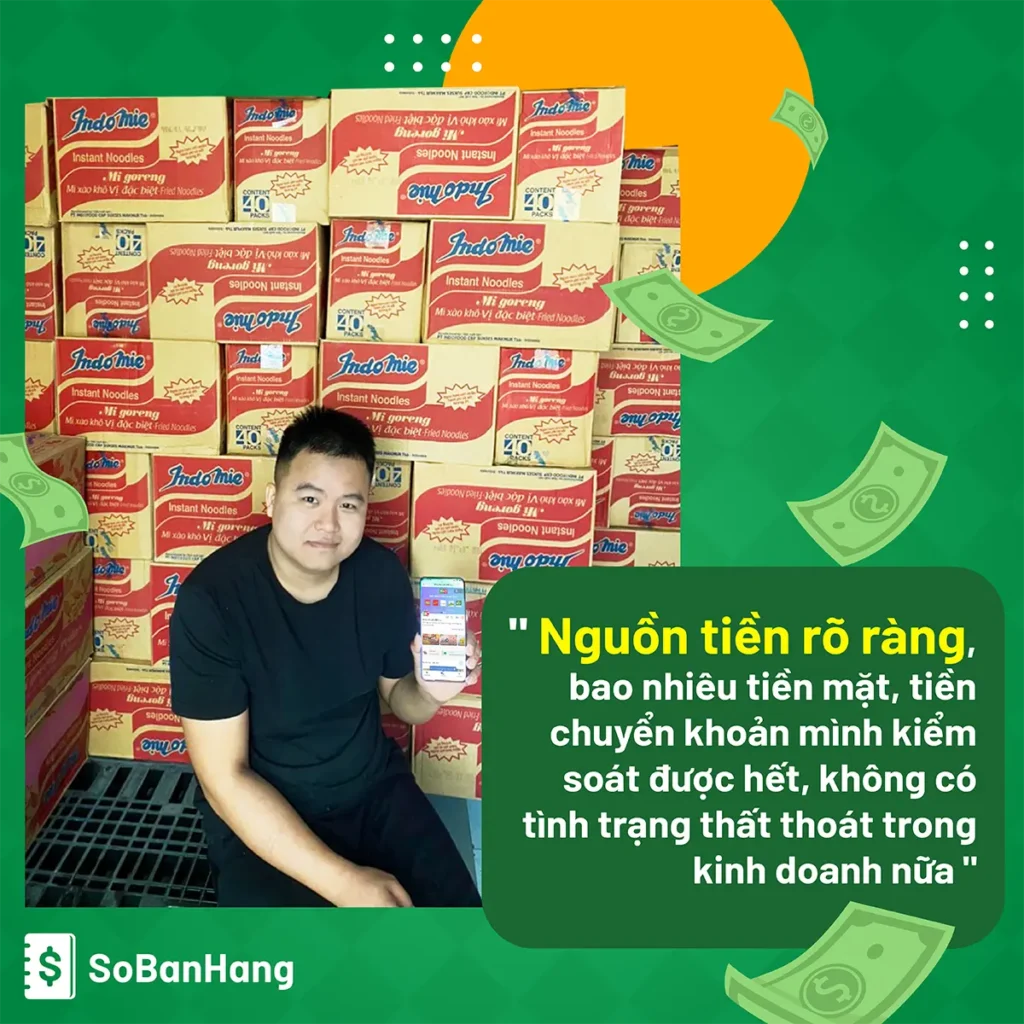 đại lý kiểm soát thu chi hiệu quả với sổ bán hàng