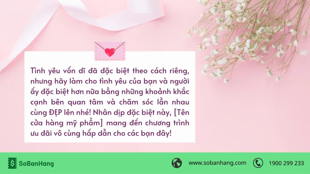 Hình: Caption Valentine hay cho ngành mỹ phẩm