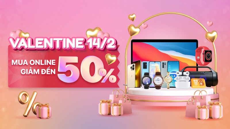 Hình: Thiết lập chương trình khuyến mãi dành riêng cho Valentine
Nguồn: Internet