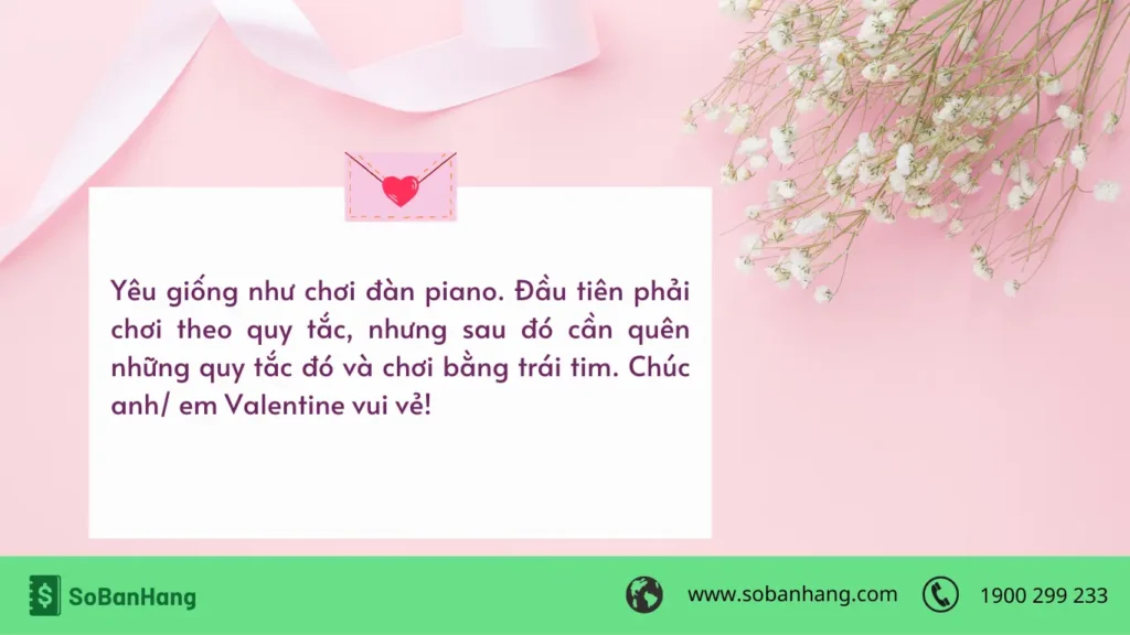 Hình: Lời chúc Valentine cho các cặp đôi
