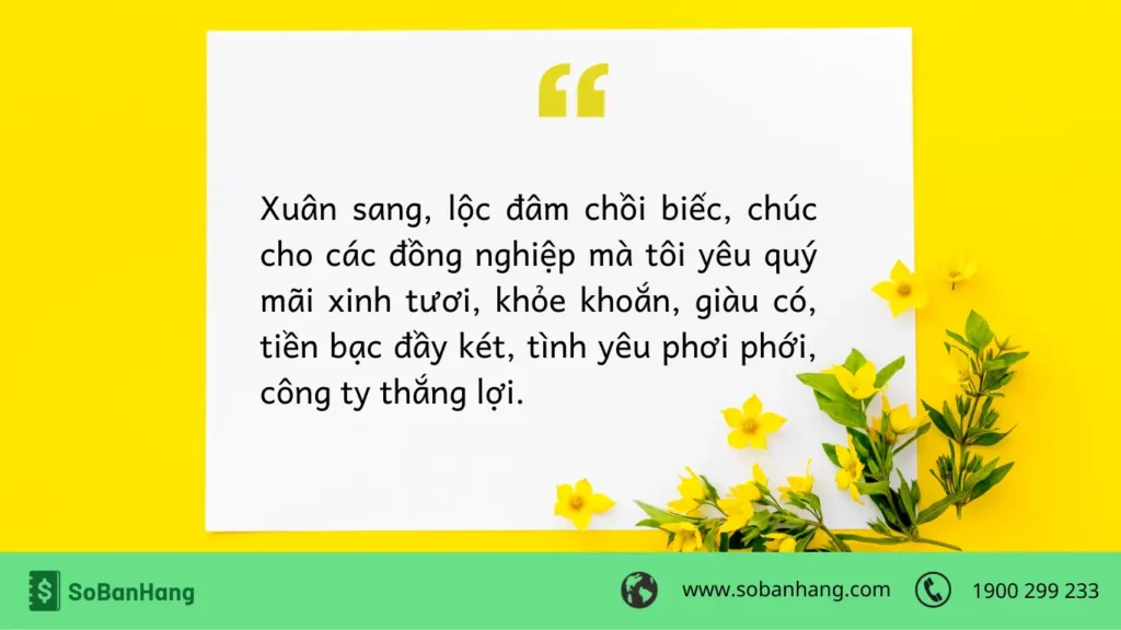 Hình: Câu chúc Tết ý nghĩa dành cho đồng nghiệp:
Nguồn: Internet