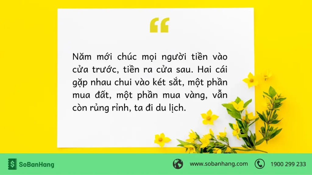 Hình: Câu chúc Tết bá đạo, hài hước