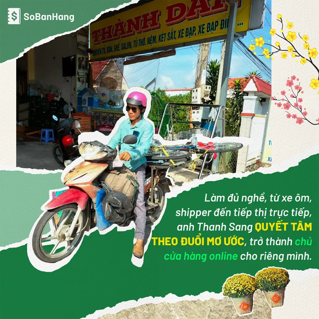 Vừa làm shipper, vừa bán hàng online