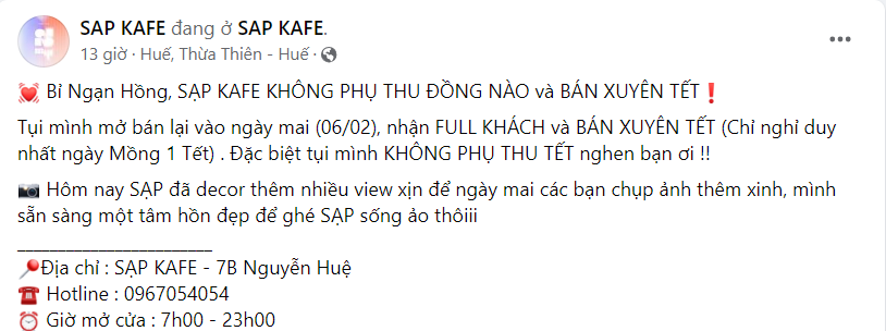 Hình: Đu trend "hoa bỉ ngạn" thu hút khách của quán nước
