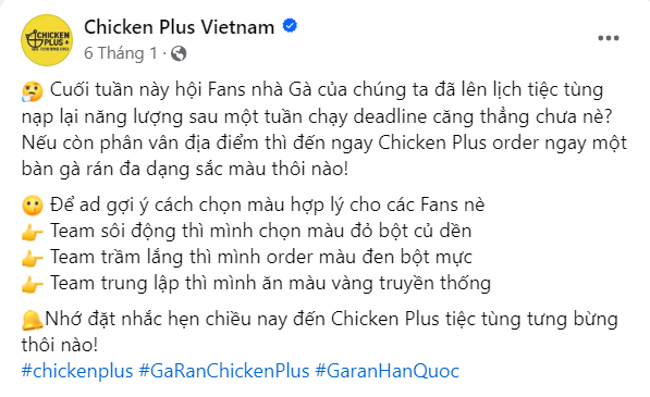 Hình: Mẫu content giới thiệu quán ăn - quán nước