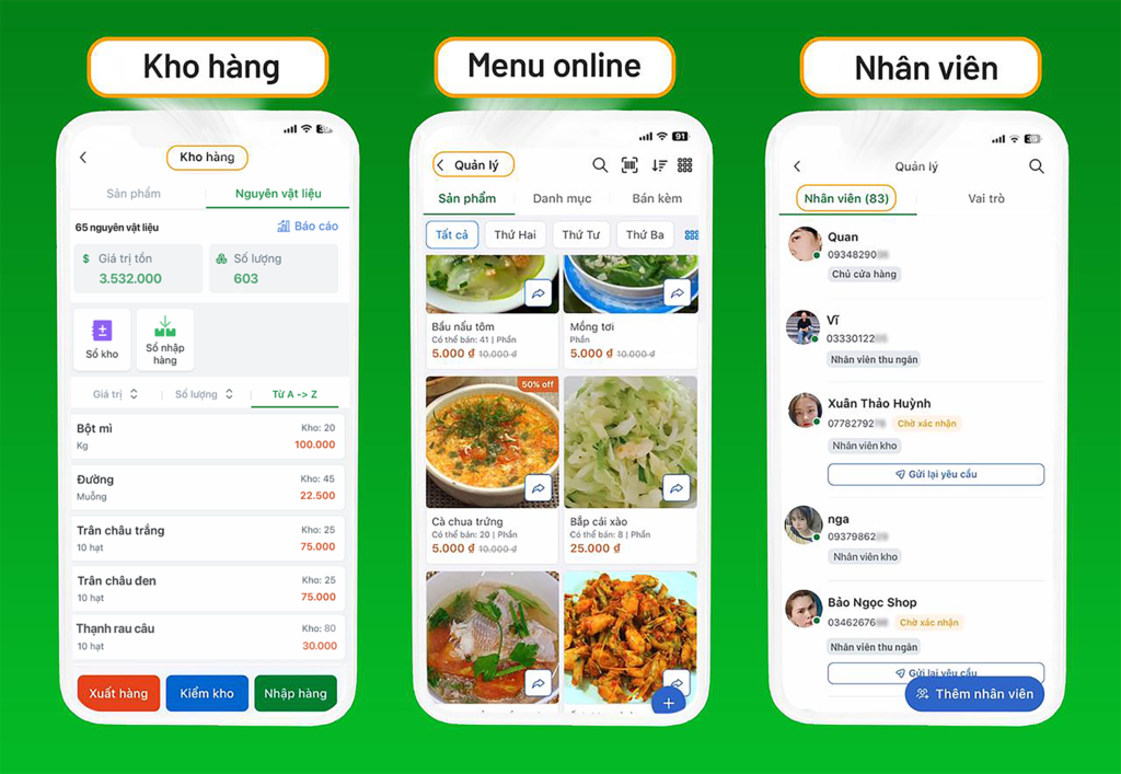 Tích hợp công nghệ hiện đại, hỗ trợ thông minh cho chủ kinh doanh FnB.