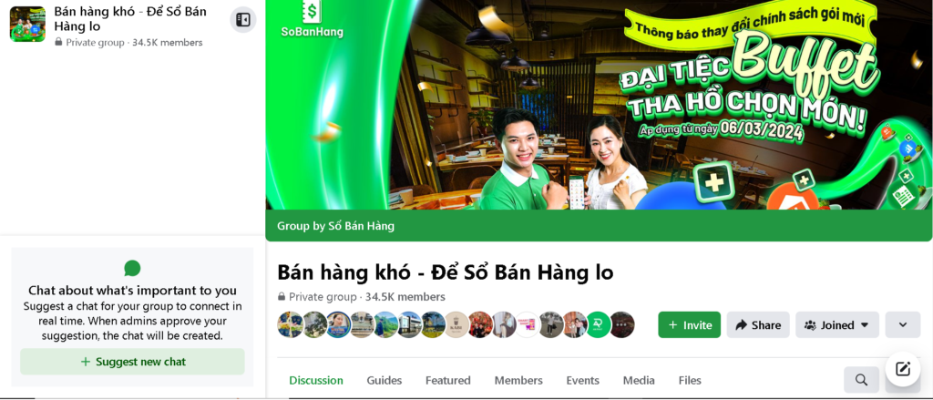 Kết nối mạng xã hội của Sổ Bán Hàng - tránh khách không quay lại