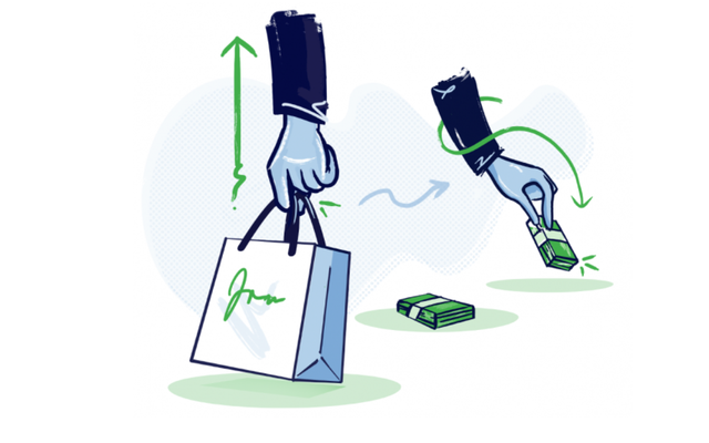 Hình: Thế nào là trả góp?
Nguồn: Internet